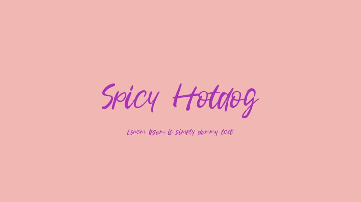 Spicy Hotdog Font