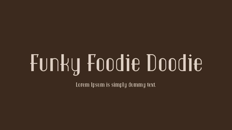 Funky Foodie Doodie Font Family