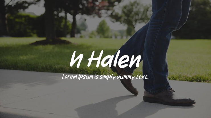 h Halen Font