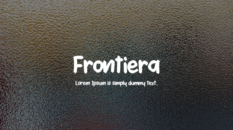 Frontiera Font