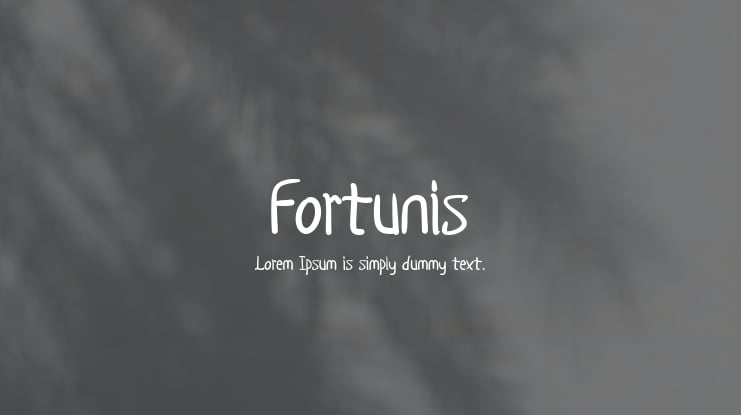 Fortunis Font