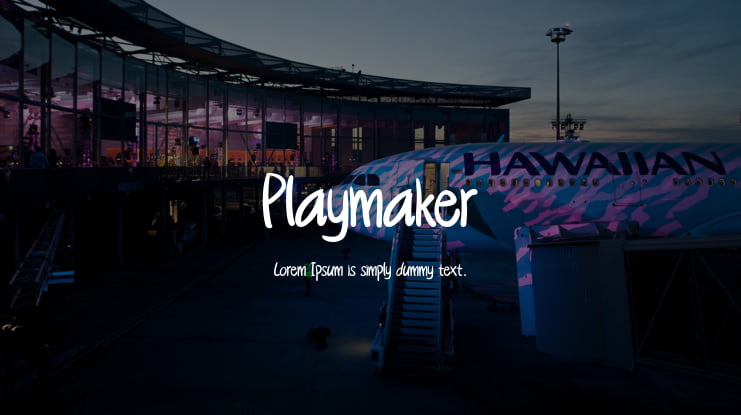 Playmaker Font