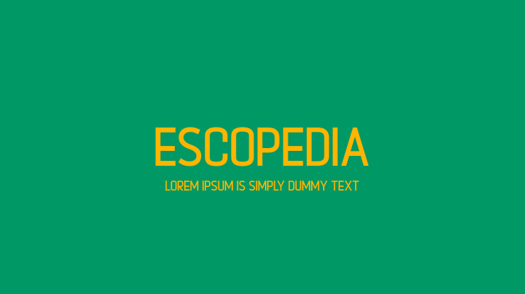 Escopedia Font Family