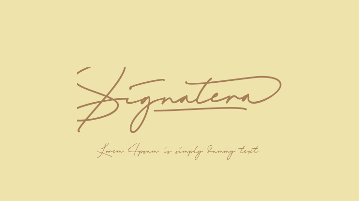 Signatera Font