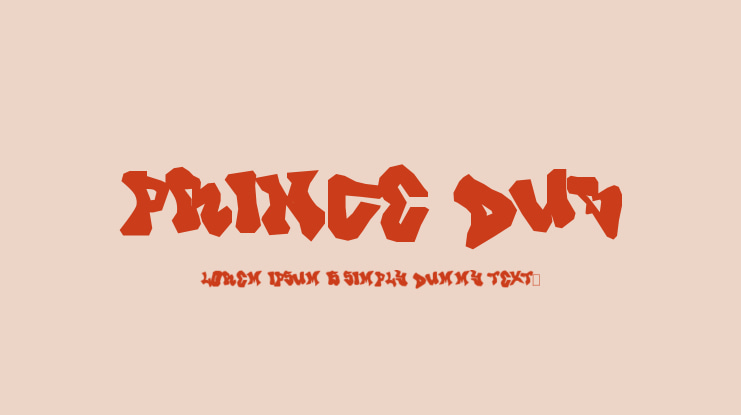 Prince Dub Font