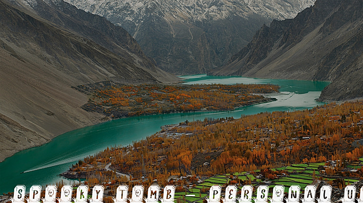 SPOOKY TOMB - Personal Use Font