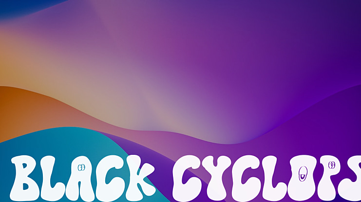 Black Cyclops Font