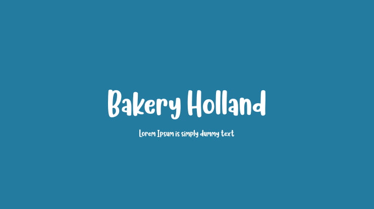 Bakery Holland Font