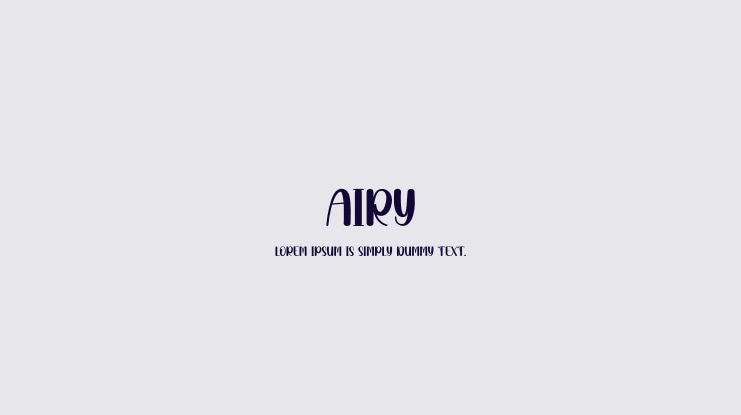 Airy Font