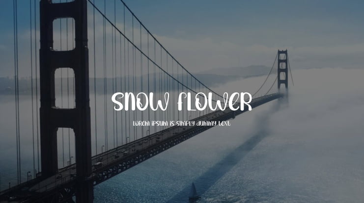 Snow Flower Font
