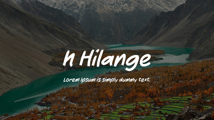 h Hilange Font