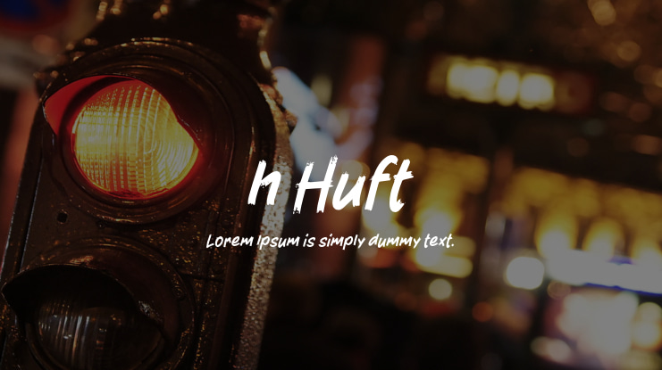 h Huft Font