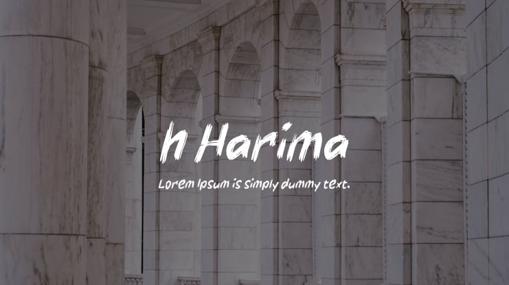 h Harima Font