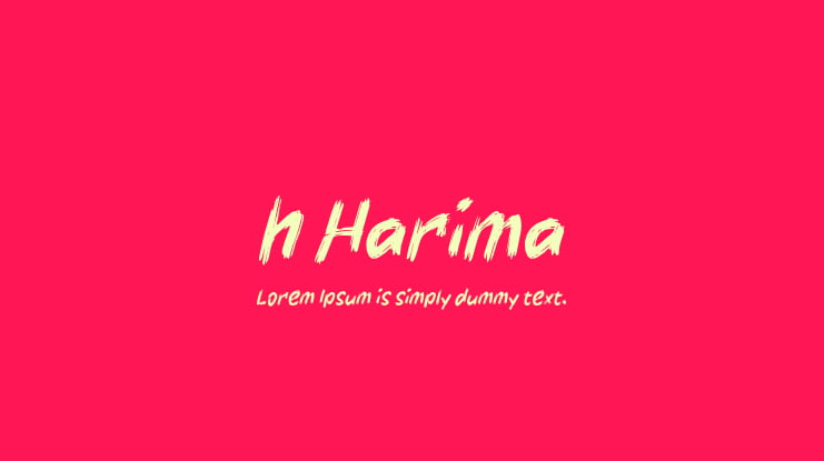 h Harima Font
