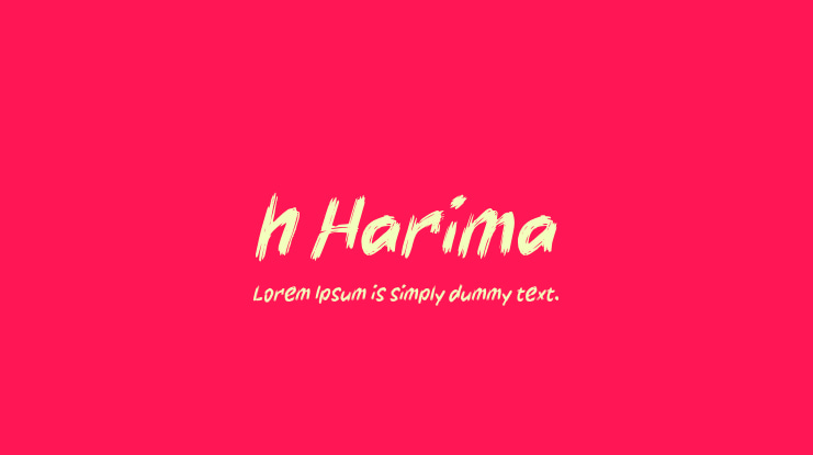 h Harima Font