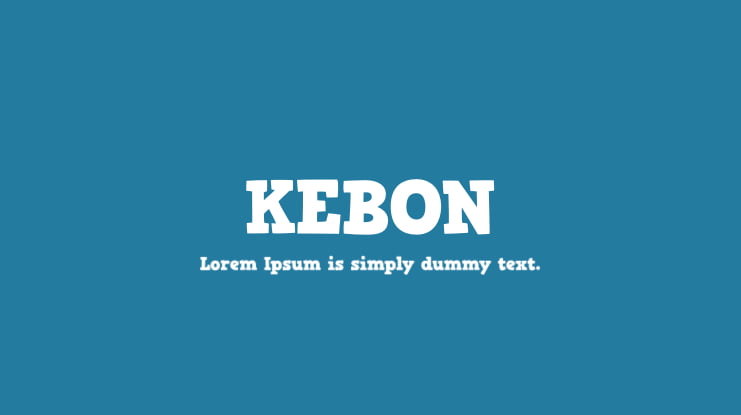 KEBON Font