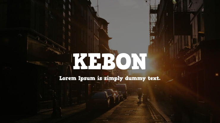 KEBON Font