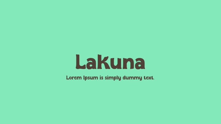 Lakuna Font