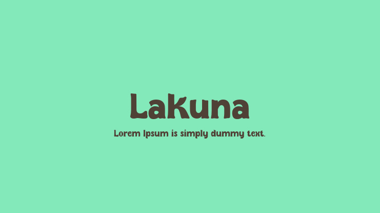 Lakuna Font