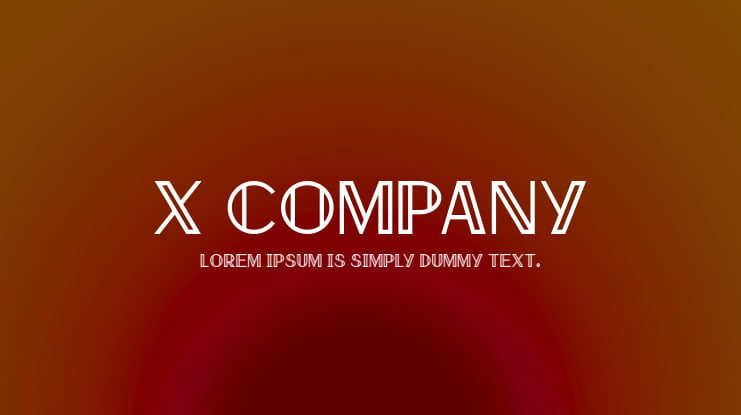 X Company Font