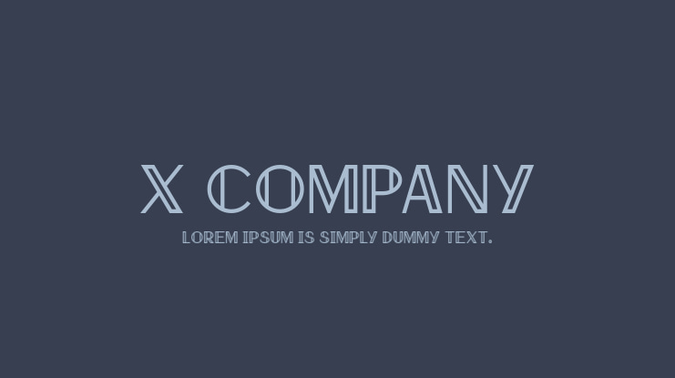 X Company Font
