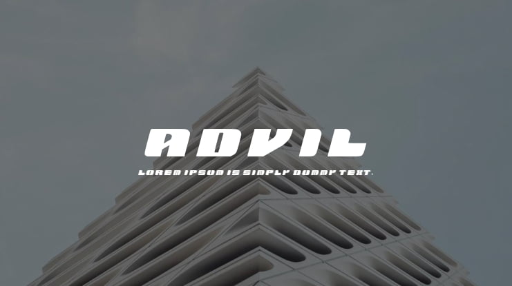 Advil Font