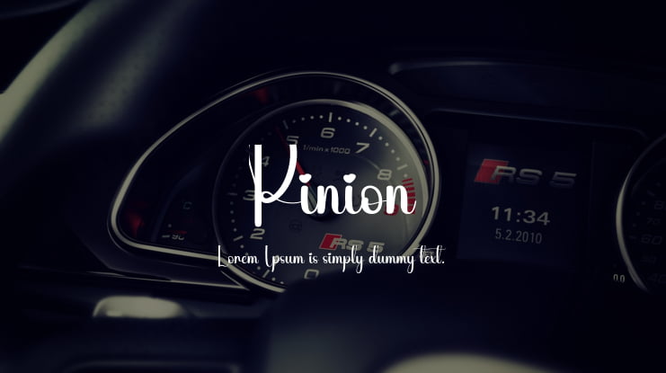 Pinion Font