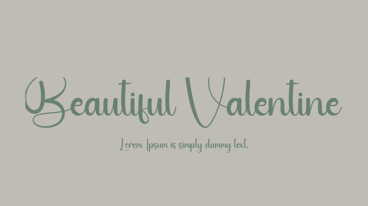 Beautiful Valentine Font