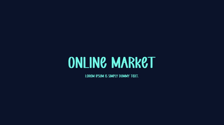 Online Market Font