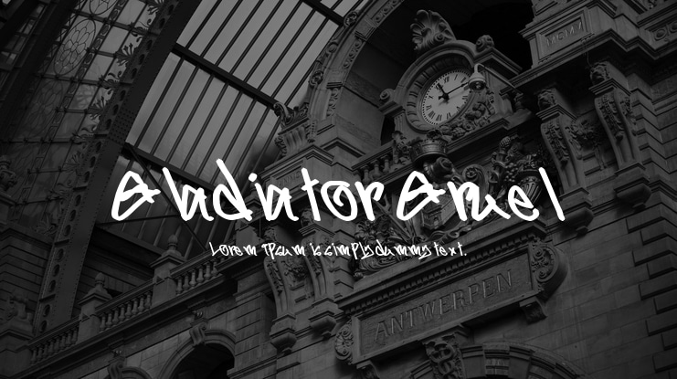 Gladiator Gruel Font
