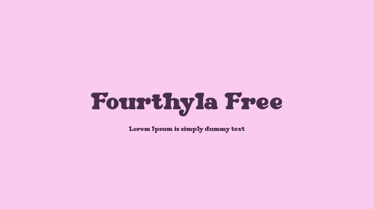Fourthyla Free Font