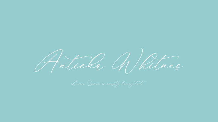 Anticka Whitnes Font