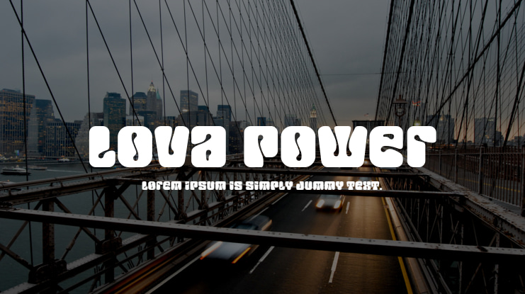 Lova Power Font