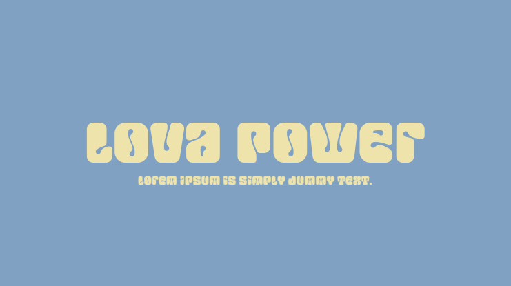 Lova Power Font