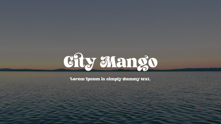 City Mango Font