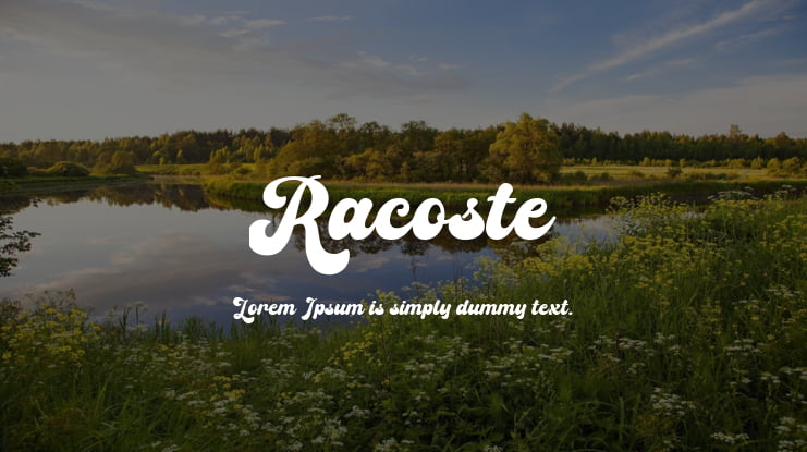 Racoste Font