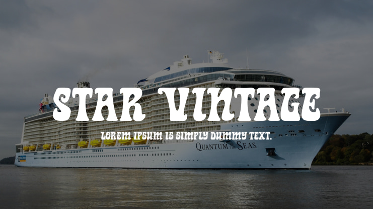 Star Vintage Font