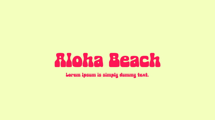 Aloha Beach Font