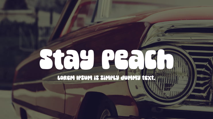 Stay Peach Font