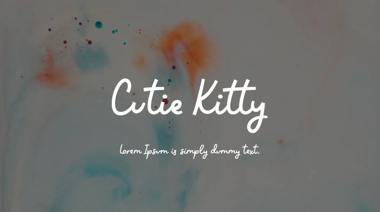 Cutie Kitty Font