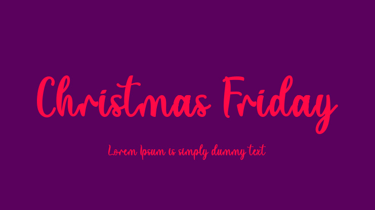 Christmas Friday Font