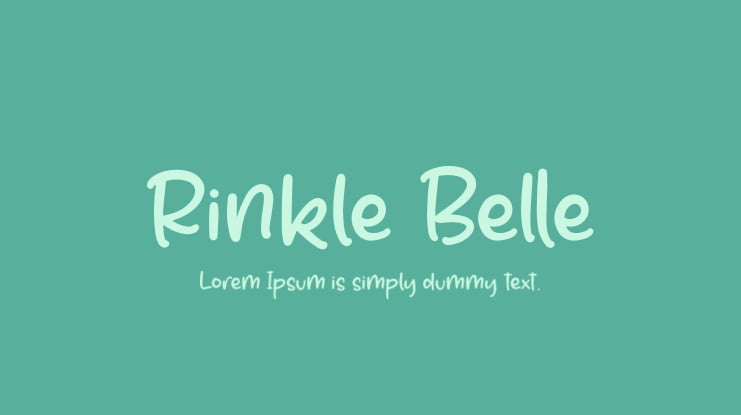 Rinkle Belle Font Family