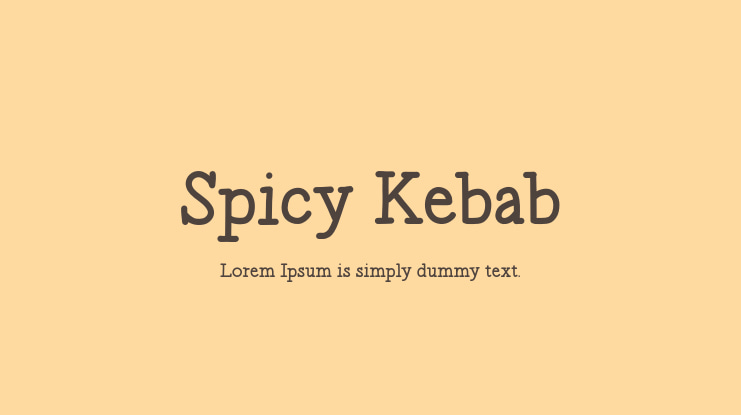 Spicy Kebab Font