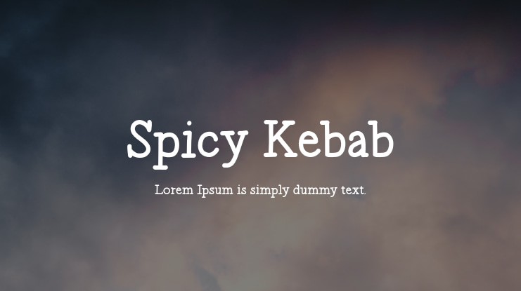 Spicy Kebab Font