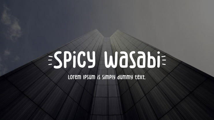 Spicy Wasabi Font