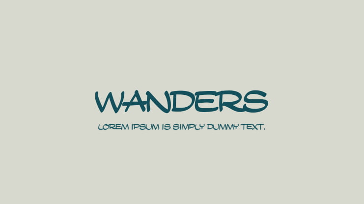 Wanders Font