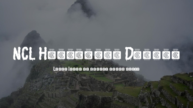 NCL Halloween Danger Font