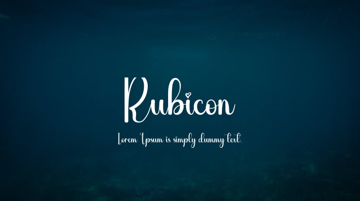Rubicon Font