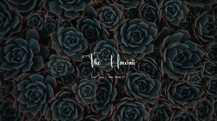 The Hawaii Font