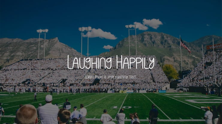 Laughing Happily Font